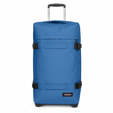 Eastpak Travel Holdall Transit'r L (121 Litres) with Wheels Healing Azure Blue